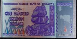 2008 100 Trillion Reserve Bank Of Zimbabwe Hyperinflation Note Grades CU