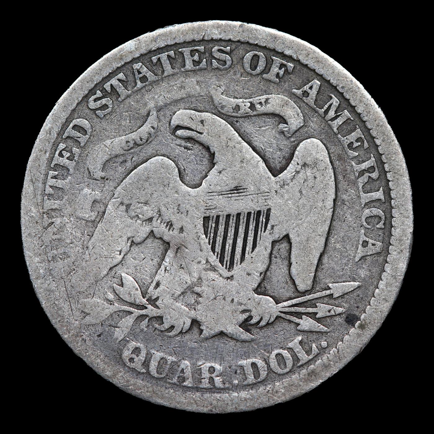 1875-p Seated Liberty Quarter 25c Grades f+