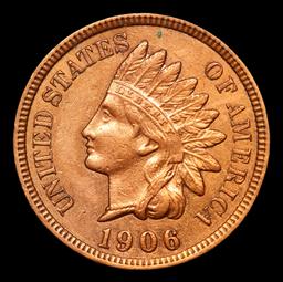 1906 Indian Cent 1c Grades Choice AU/BU Slider