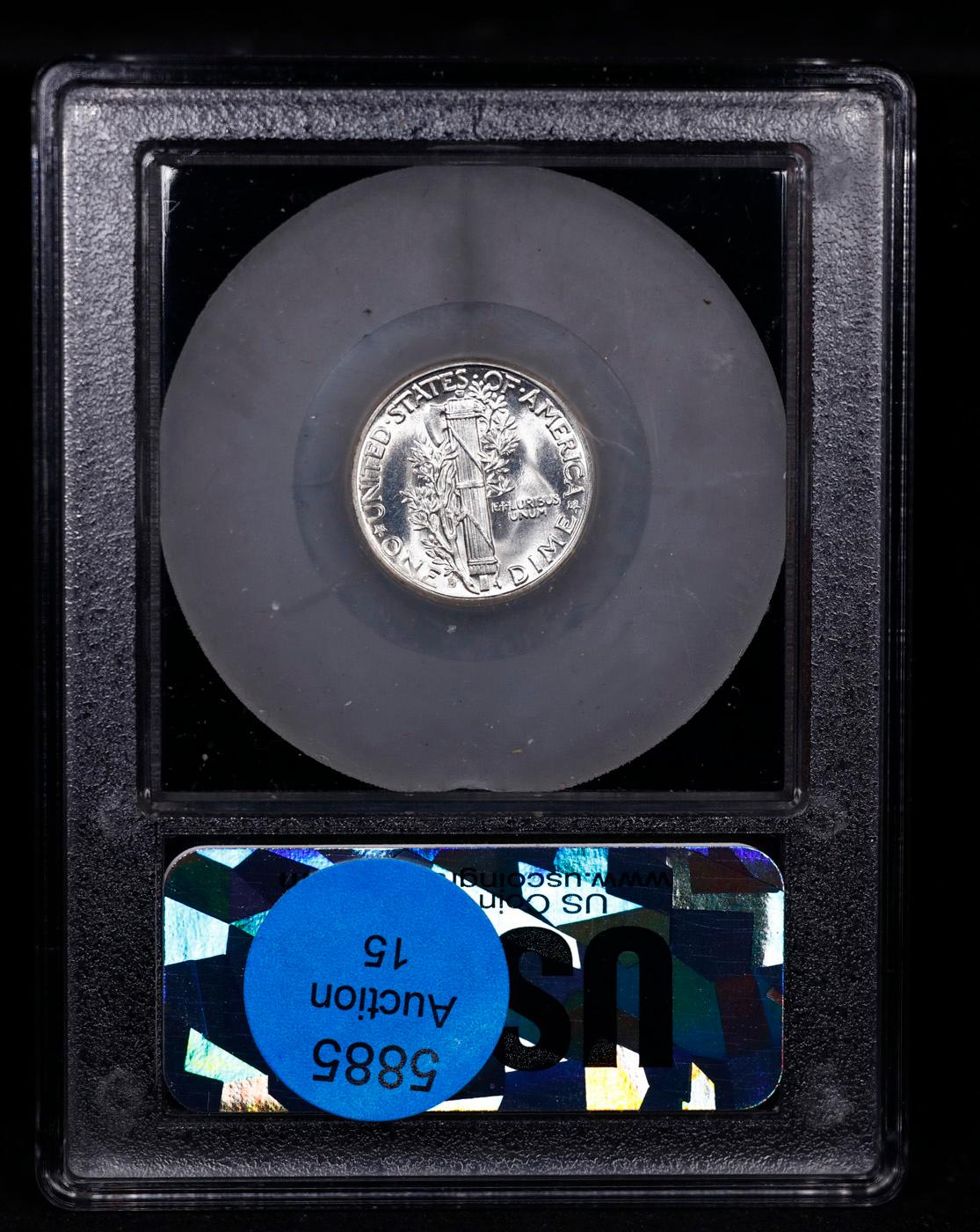 1942-d Mercury Dime 10c Graded GEM++ FSB By USCG