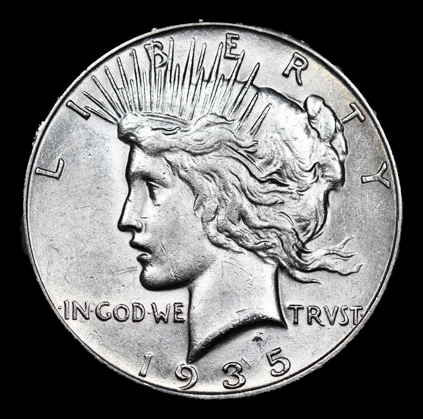 1935-s Peace Dollar 1 Grades Select Unc