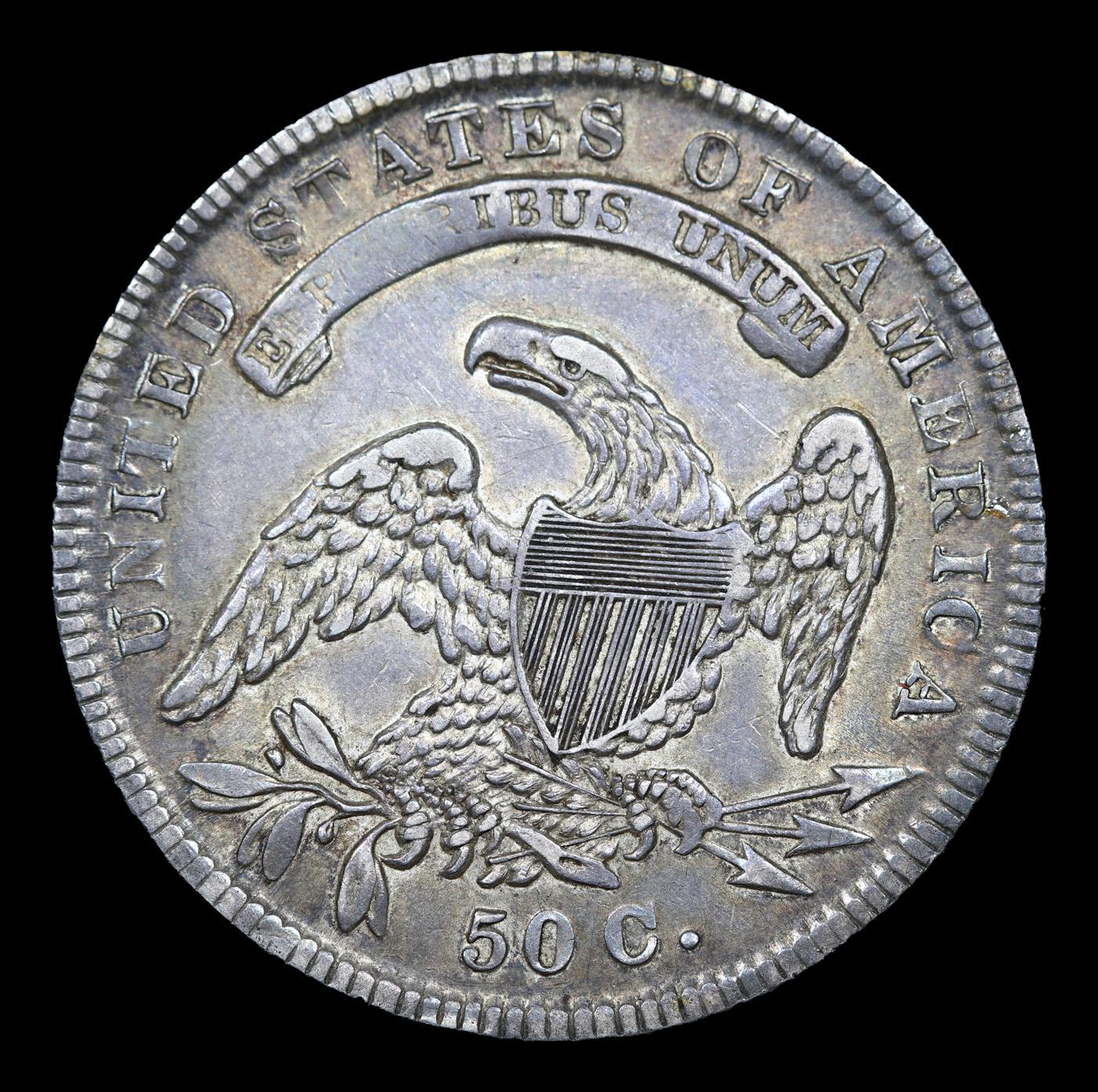 ***Auction Highlight*** 1834 Capped Bust Half Dollar 50c Graded au53 By SEGS (fc)