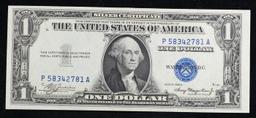 1935A $1 Blue Seal Silver Certificate Grades Choice AU/BU Slider