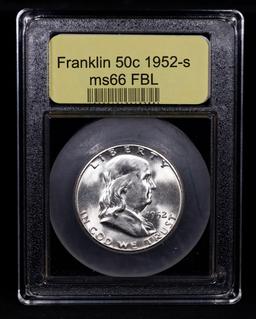 ***Auction Highlight*** 1952-s Franklin Half Dollar 50c Graded GEM+ FBL By USCG (fc)