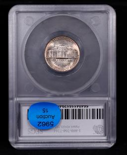 ***Auction Highlight*** 1939-s Rev of 40 Jefferson Nickel Near Top Pop! 5c Graded ms66+ By SEGS (fc)