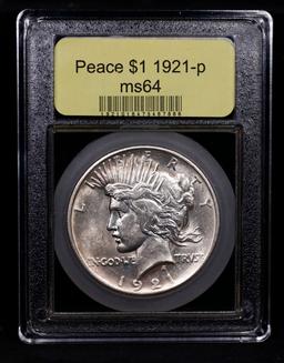 ***Auction Highlight*** 1921-p Peace Dollar $1 Graded Choice Unc By USCG (fc)