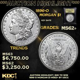 ***Auction Highlight*** 1896-o Morgan Dollar $1 Graded Select Unc By USCG (fc)