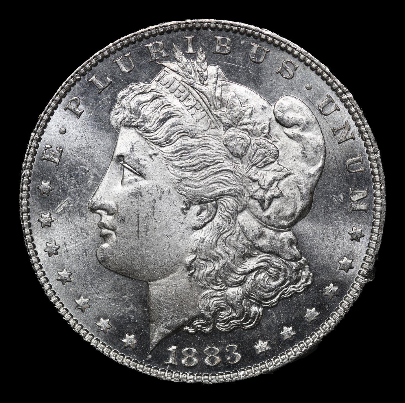 1883-p Morgan Dollar $1 Grades Choice Unc+ PL