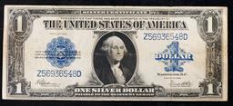 1923 Speelman/White $1 large size Blue Seal Silver Certificate Grades Select AU