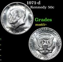 1971-d Kennedy Half Dollar 50c Grades GEM+ Unc