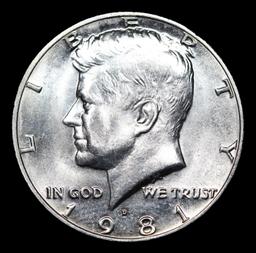 1981-p Kennedy Half Dollar 50c Grades GEM++ Unc