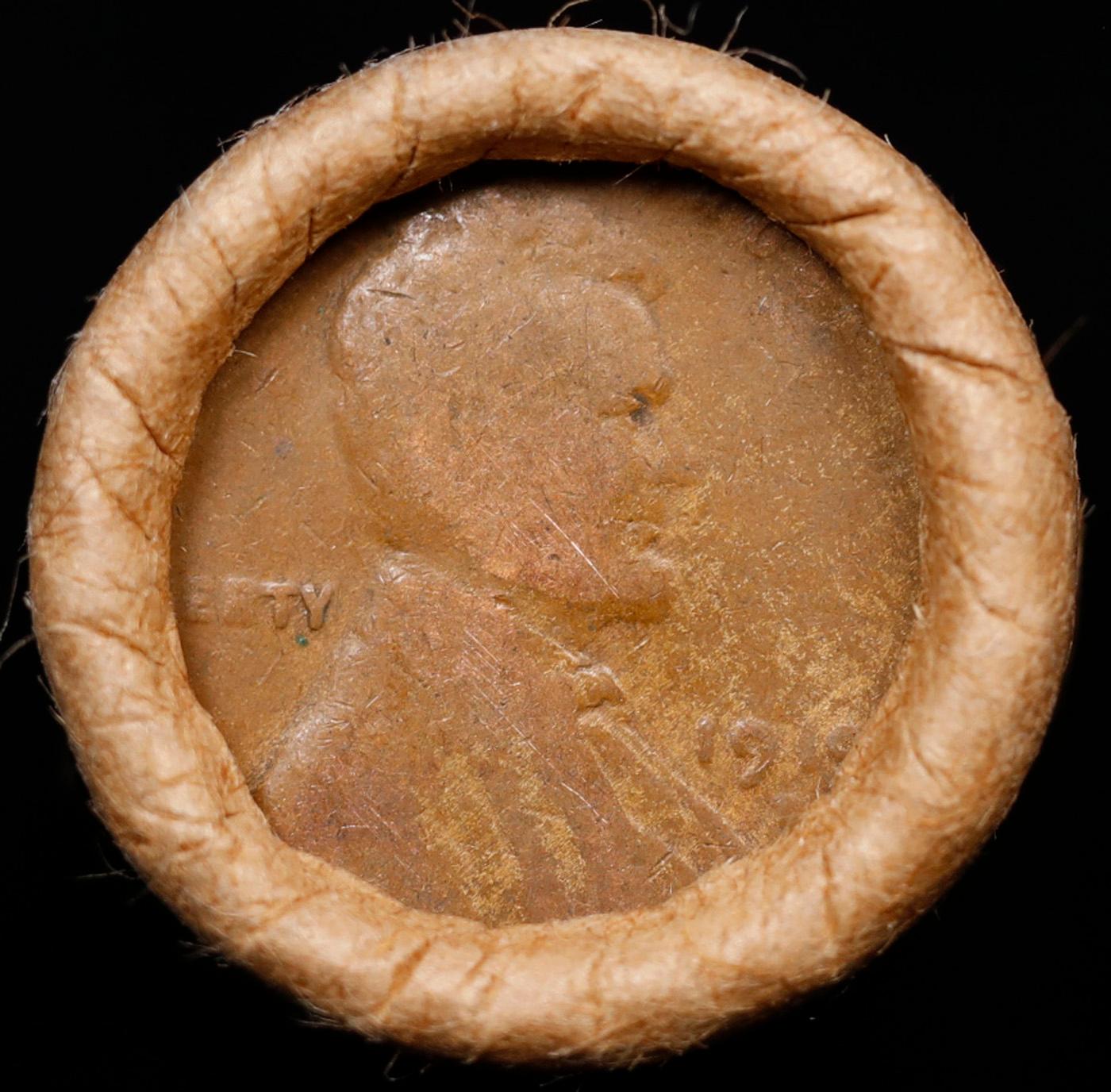 Lincoln Wheat Cent 1c Mixed Roll Orig Brandt McDonalds Wrapper, 1919-d end, Wheat other end