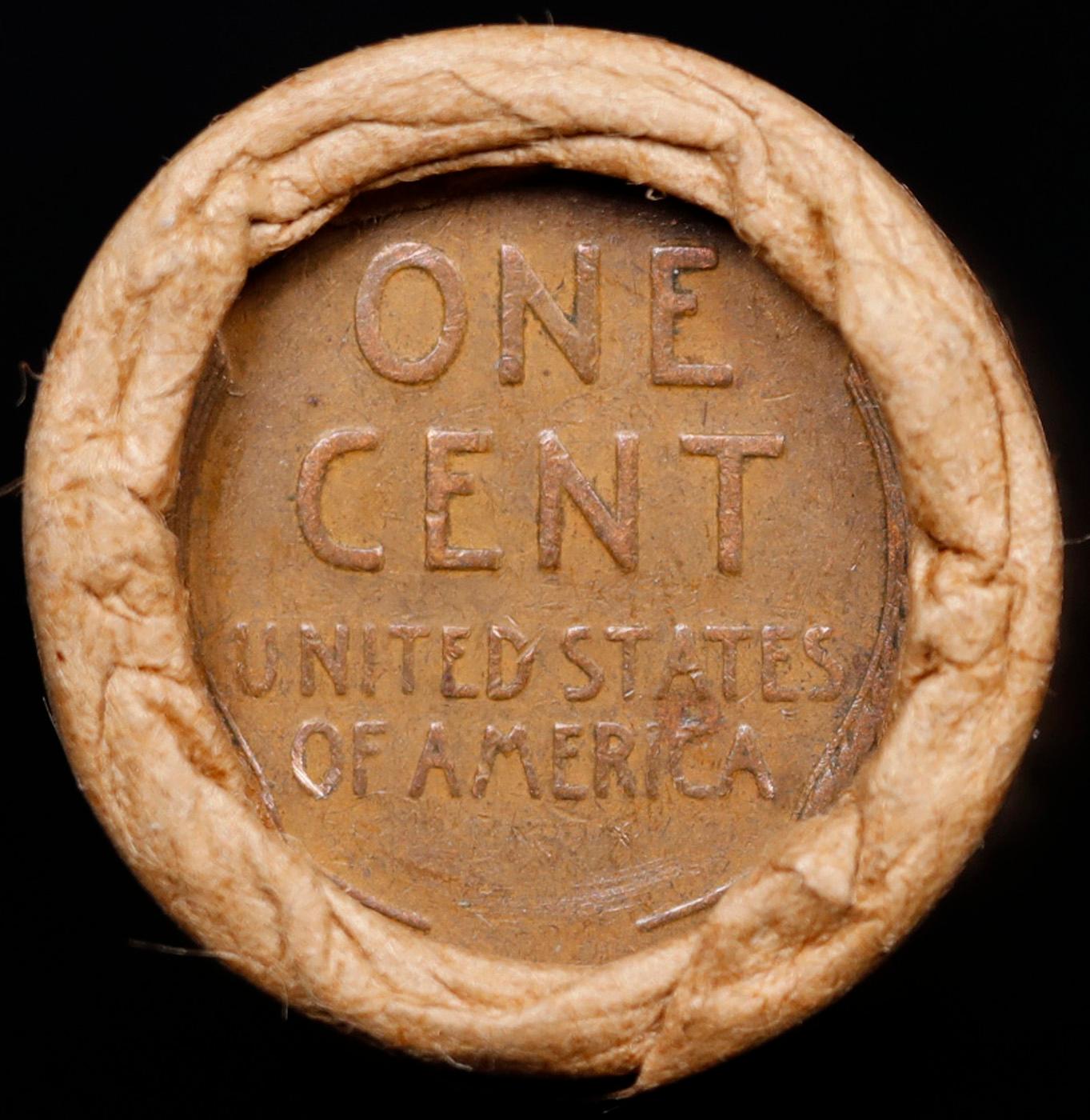 Lincoln Wheat Cent 1c Mixed Roll Orig Brandt McDonalds Wrapper, 1919-d end, Wheat other end