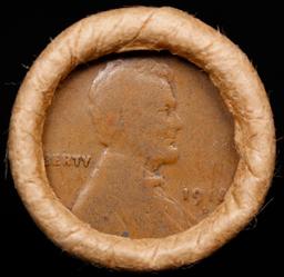 Lincoln Wheat Cent 1c Mixed Roll Orig Brandt McDonalds Wrapper, 1918-d end, Wheat other end