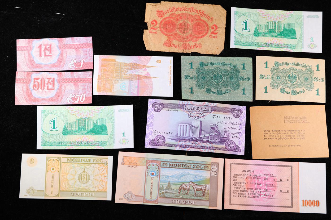 Lot of 25 Different Foreign Notes, A Variety of Countries, Dates, and Denominations!