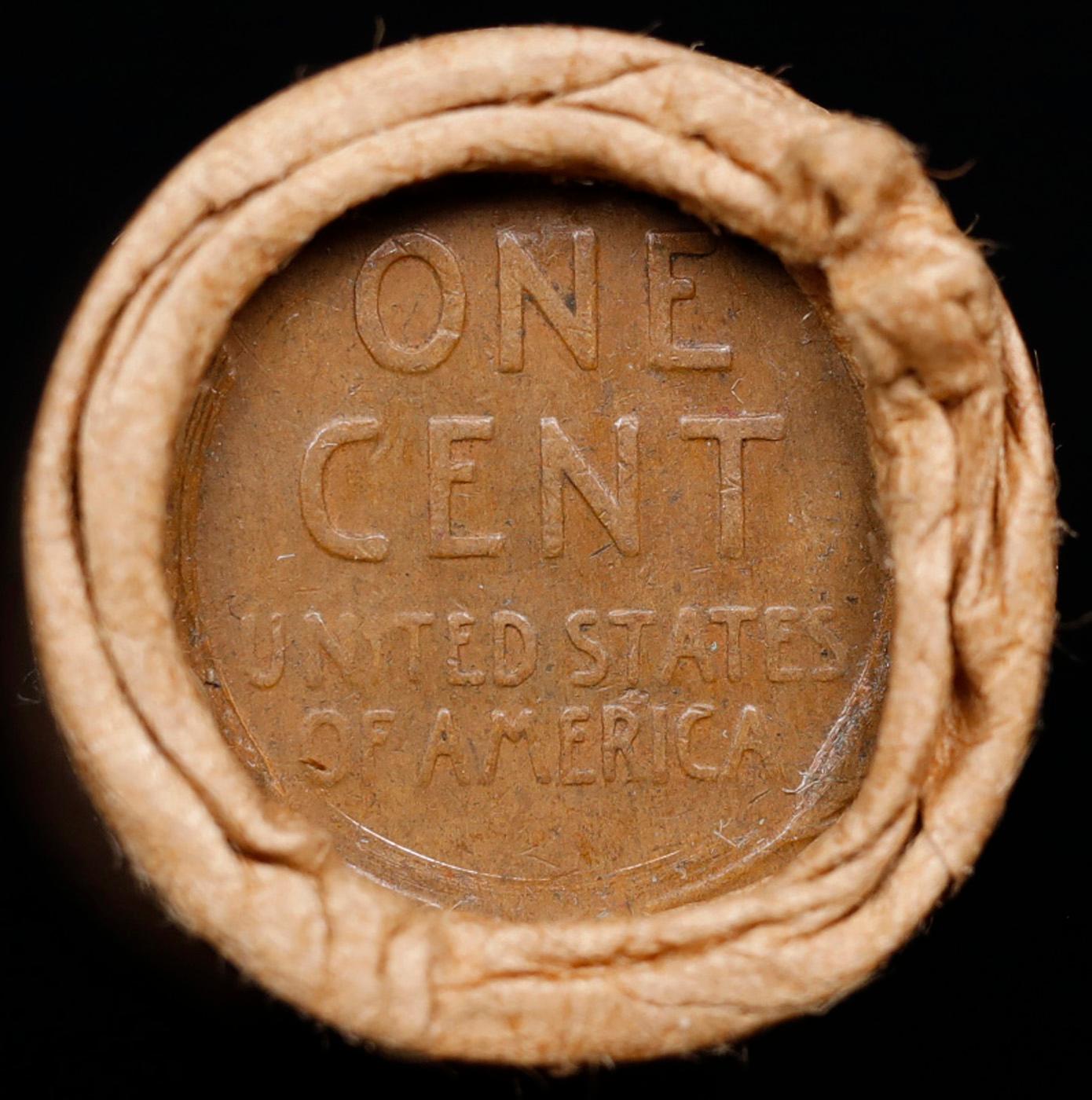 Lincoln Wheat Cent 1c Mixed Roll Orig Brandt McDonalds Wrapper, 1916-d end, Wheat other end