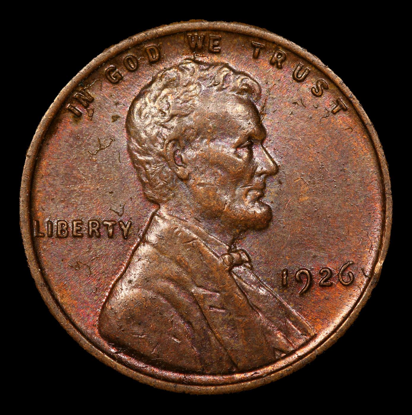 1926-p Lincoln Cent 1c Grades Choice Unc BN