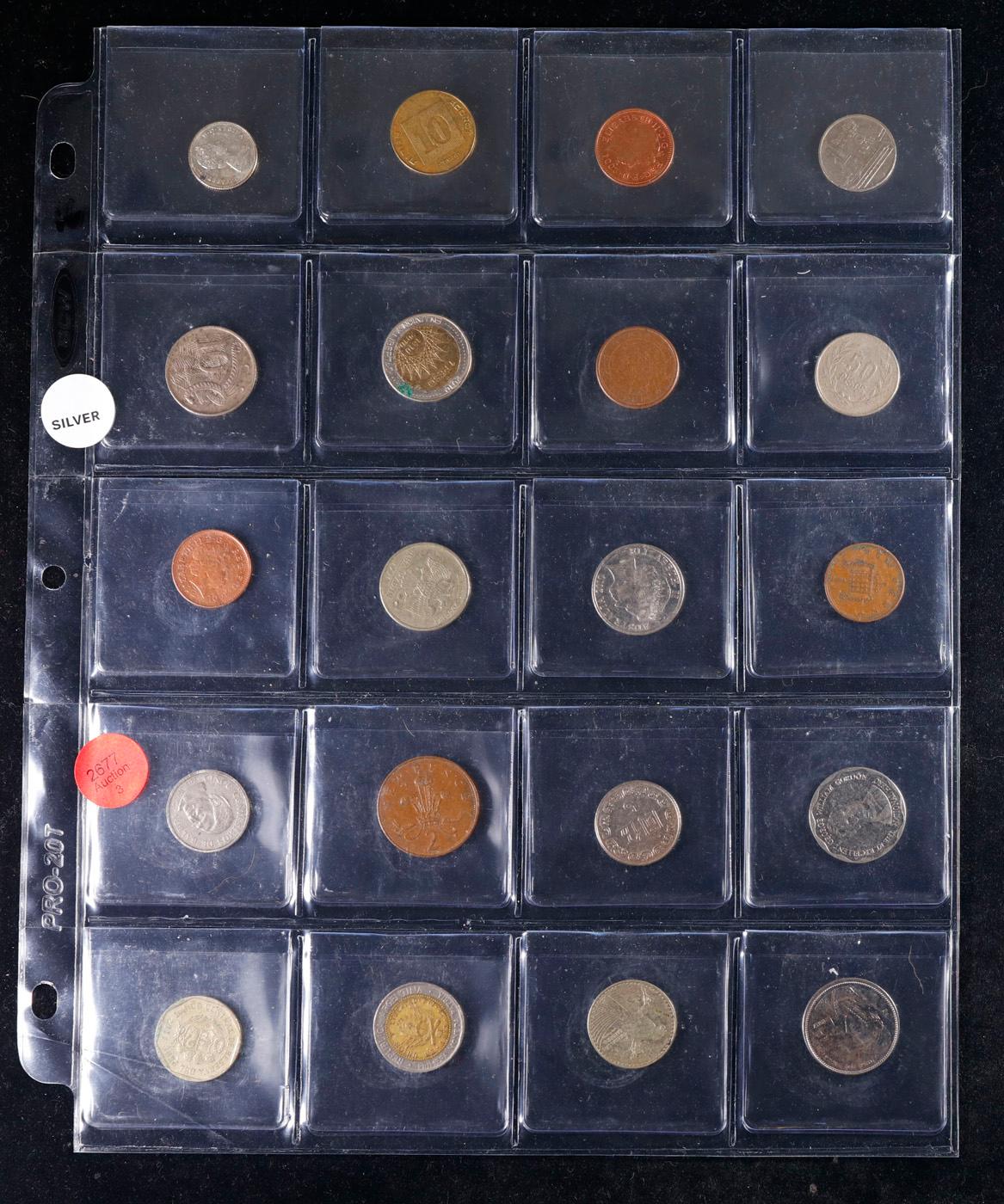 20 Great Coins of the World, hand selected, many trend high, every lot guaranteed to contain Silver.