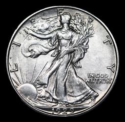 ***Auction Highlight*** 1929-s Walking Liberty Half Dollar 50c Graded ms65+ By SEGS (fc)