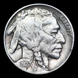 1927-p Buffalo Nickel 5c Grades Select AU