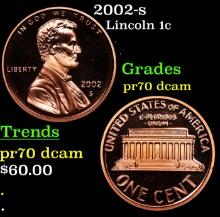 Proof 2002-s Lincoln Cent 1c Graded pr70 dcam BY SEGS