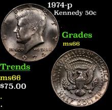 1974-p Kennedy Half Dollar 50c Grades GEM+ Unc