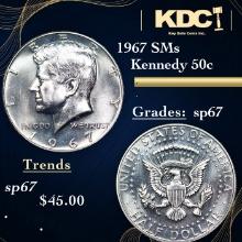 1967 SMs Kennedy Half Dollar 50c Grades sp67