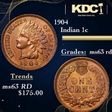 1904 Indian Cent 1c Grades Select Unc RD