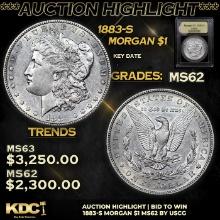 ***Auction Highlight*** 1883-s Morgan Dollar 1 Graded Select Unc By USCG (fc)