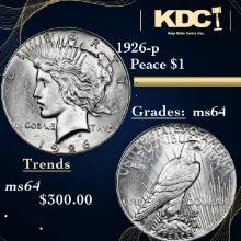 1926-p Peace Dollar 1 Grades Choice Unc