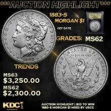 ***Auction Highlight*** 1883-s Morgan Dollar $1 Graded Select Unc By USCG (fc)