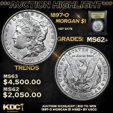 ***Auction Highlight*** 1897-o Morgan Dollar $1 Graded Select Unc By USCG (fc)