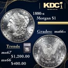 1880-s Morgan Dollar 1 Graded ms66+ By SEGS