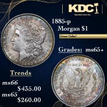 1885-p Morgan Dollar 1 Grades GEM+ Unc