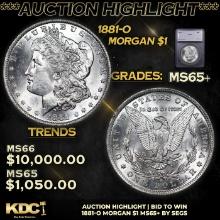 ***Auction Highlight*** 1881-o Morgan Dollar 1 Graded ms65+ By SEGS (fc)