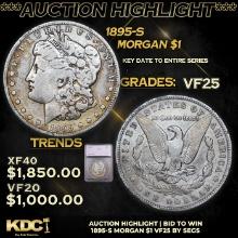 ***Auction Highlight*** 1895-s Morgan Dollar $1 Graded vf25 By SEGS (fc)
