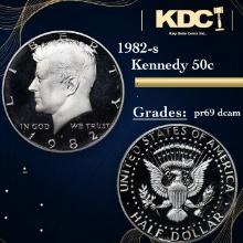 Proof 1982-s Kennedy Half Dollar 50c Grades GEM++ Proof Deep Cameo