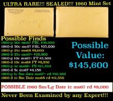 Original Sealed 1960 P & D Mint Set In Original Envelope