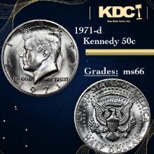 1971-d Kennedy Half Dollar 50c Grades GEM+ Unc