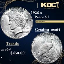 1926-s Peace Dollar 1 Grades Choice Unc