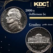 Proof 2000-s Jefferson Nickel 5c Grades GEM++ Proof Deep Cameo