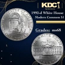 1992-d White House Modern Commem Dollar 1 Grades GEM+++ Unc