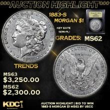 ***Auction Highlight*** 1883-s Morgan Dollar $1 Graded Select Unc By USCG (fc)