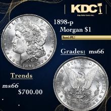 1898-p Morgan Dollar 1 Grades GEM+ Unc