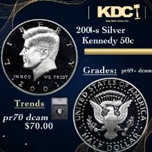 Proof 2004-s Silver Kennedy Half Dollar 50c Graded pr69+ dcam BY SEGS