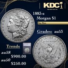 1883-s Morgan Dollar $1 Graded au53 By SEGS