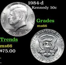 1984-d Kennedy Half Dollar 50c Grades GEM+ Unc