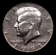 1987-p Kennedy Half Dollar 50c Grades GEM++ Unc