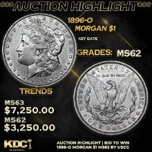 ***Auction Highlight*** 1896-o Morgan Dollar 1 Graded Select Unc By USCG (fc)