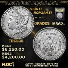 ***Auction Highlight*** 1894-o Morgan Dollar 1 Graded Select Unc By USCG (fc)